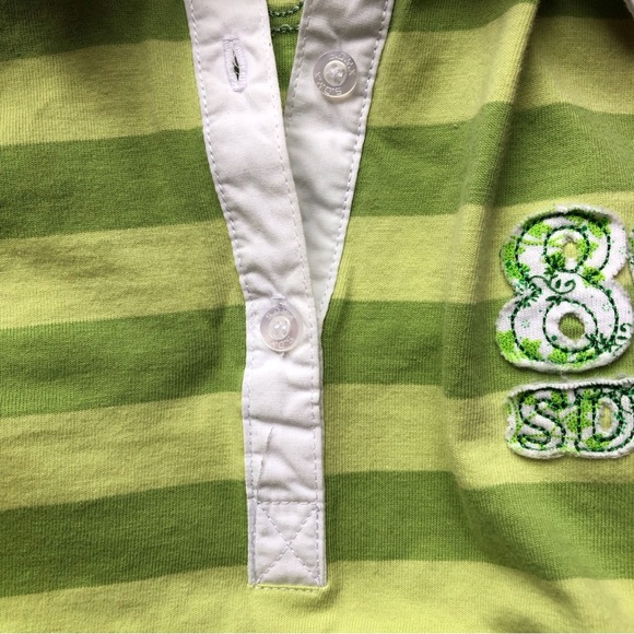 Sdyx Green with stripes t-shirt 2000s small - Picture 9 of 10